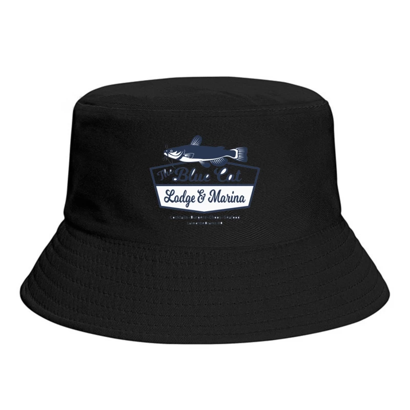 Blue Cat Lodge & Marina Restaurant Logo at Lake of the Ozarks Bucket Hat