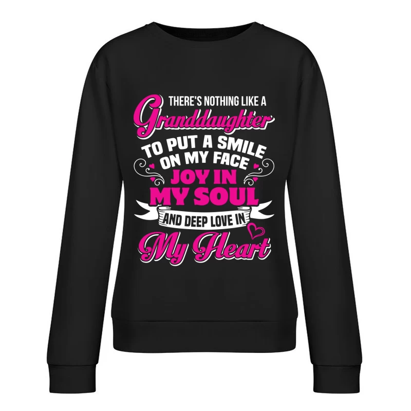 Amour et Joie d'une Petite-Fille Femme Sweat-shirt à enfiler