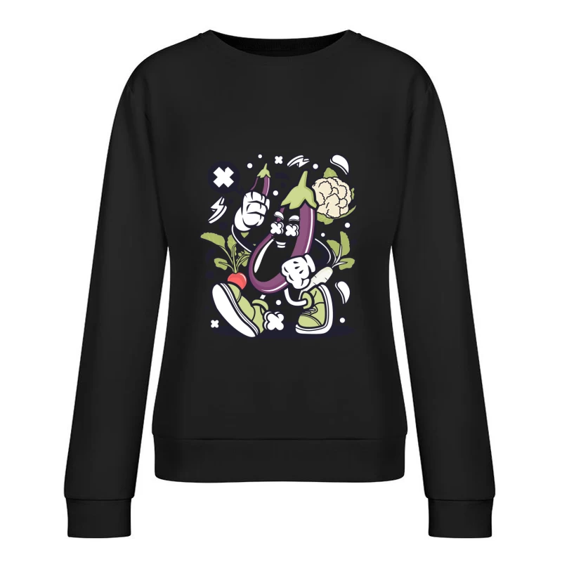 Légumes amusants et énergétiques Femme Sweat-shirt à enfiler