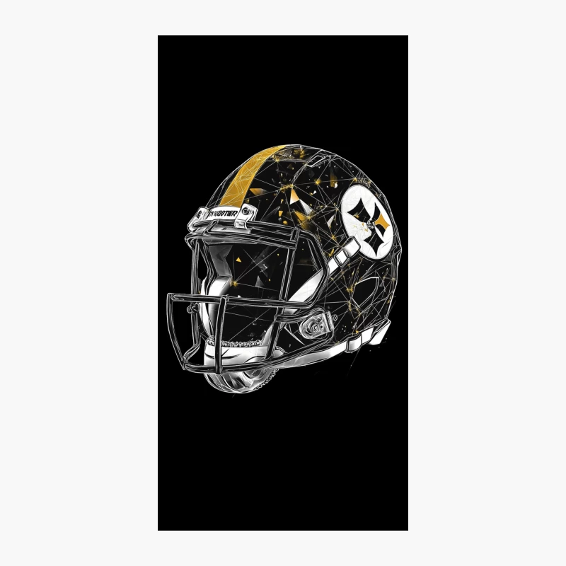 Pittsburgh Steelers NFL Helmet: Black and Gold Football Protective Gear iPhone Case
