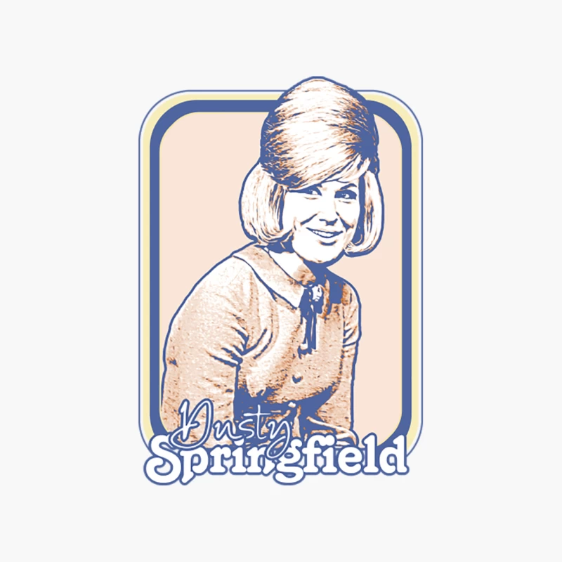 Dusty Springfield   Retro 60s Aesthetic Design Cotton Tote Bag
