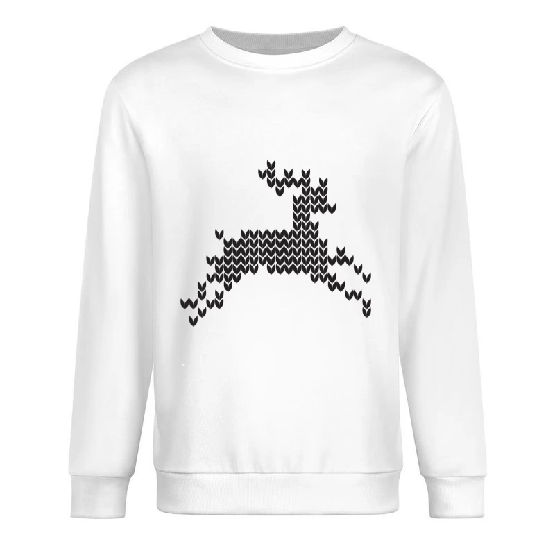Cerf géométrique en motifs hexagonaux Homme Sweat-shirt à enfiler