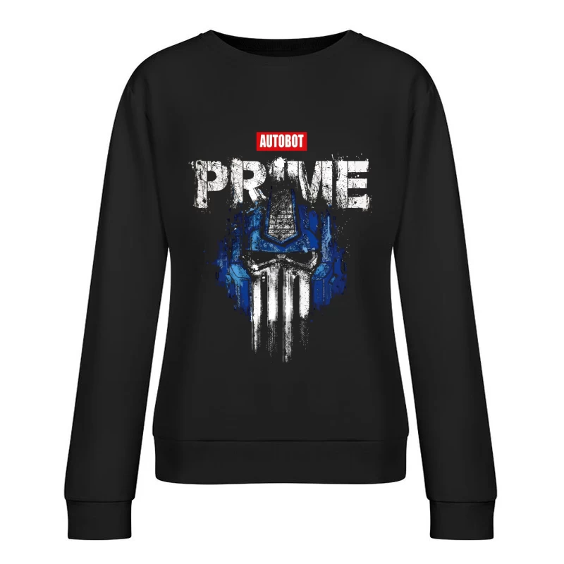 Futuristic Warrior – Cybernetic Legend Female Pullover Sweatshirt