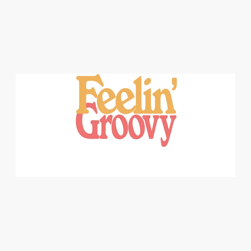 Feelin_ Groovy  Retro Style Typography Design Coffee Mug