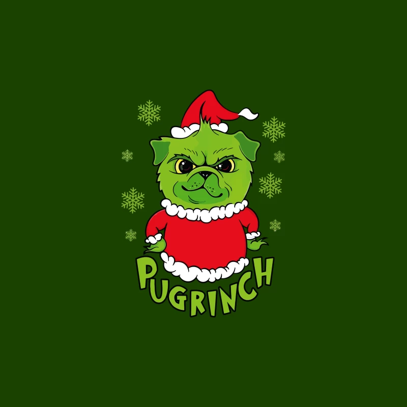 Pugrinch: Grumpy Holiday Cheer iPhone Case