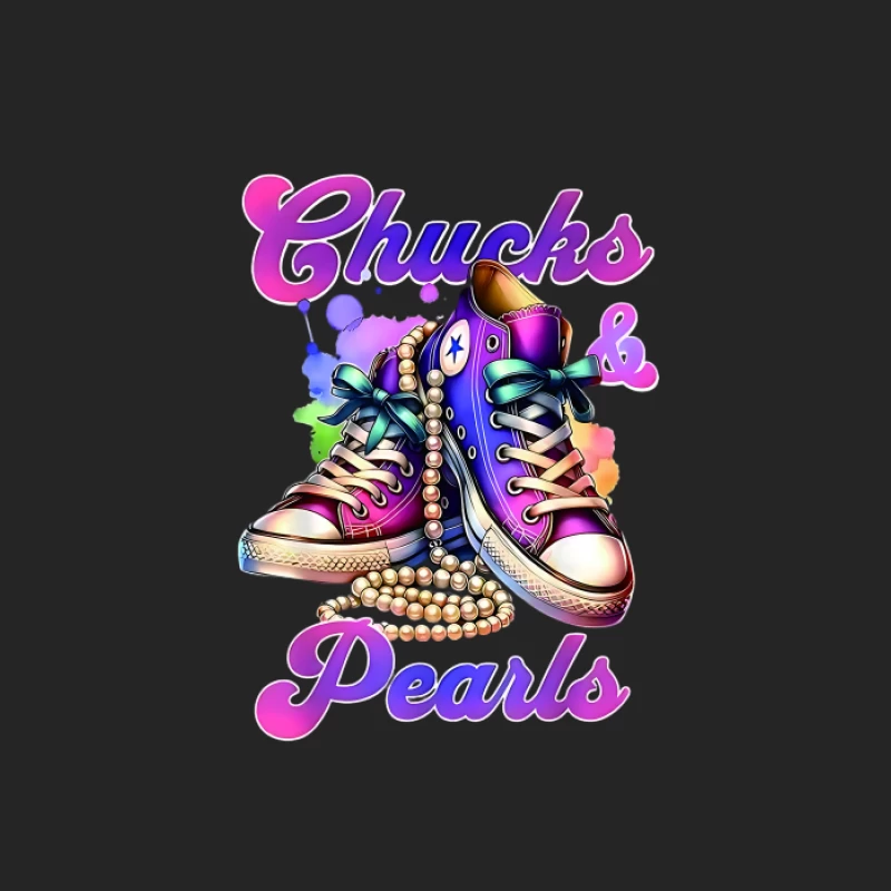 Chuck colorés avec des perles Femme Sweat-shirt à enfiler