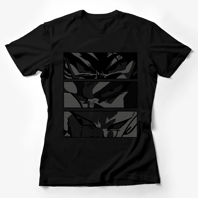 Mysteriöse Comic-Silhouette Damen T-Shirt