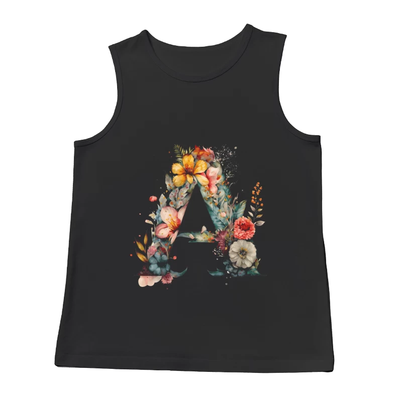 Blumen-Alphabet Kunst Herren Tanktops
