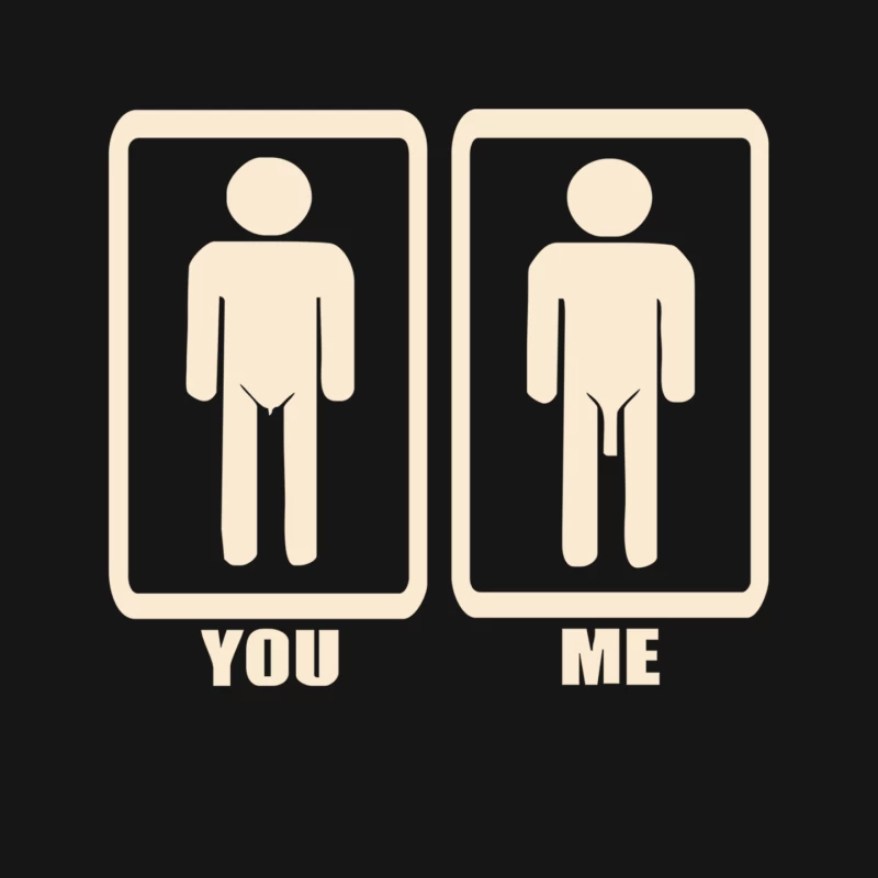 You Me kleiner Pimmel Fun Lustig Mouse Pad