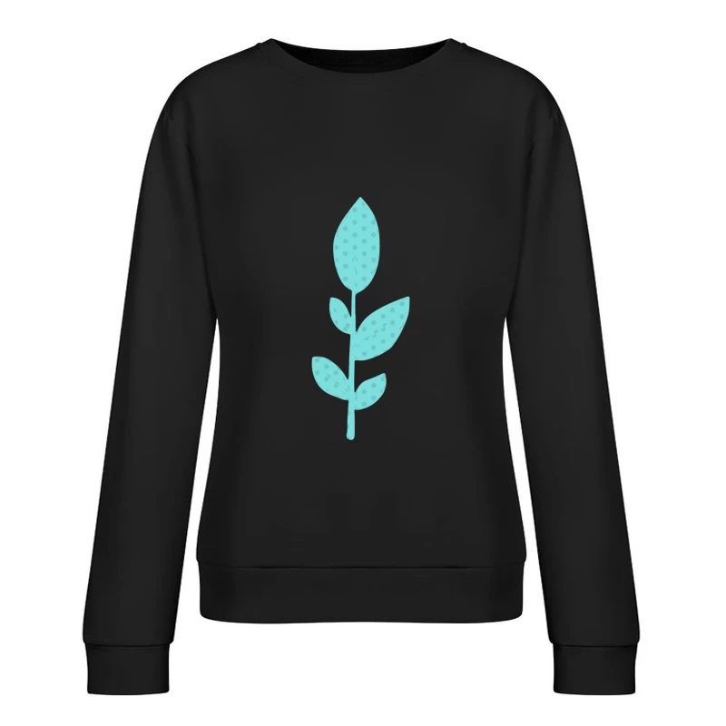 Illustration de plante bleue Femme Sweat-shirt à enfiler