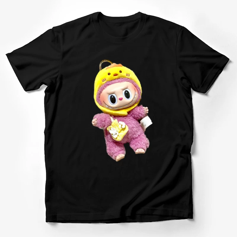 Niedliches Plüschtier mit gelbem Tierhut Herren T-Shirt