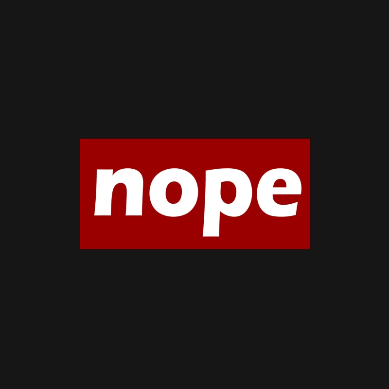 Nope typograph Male Long Sleeve T-Shirt