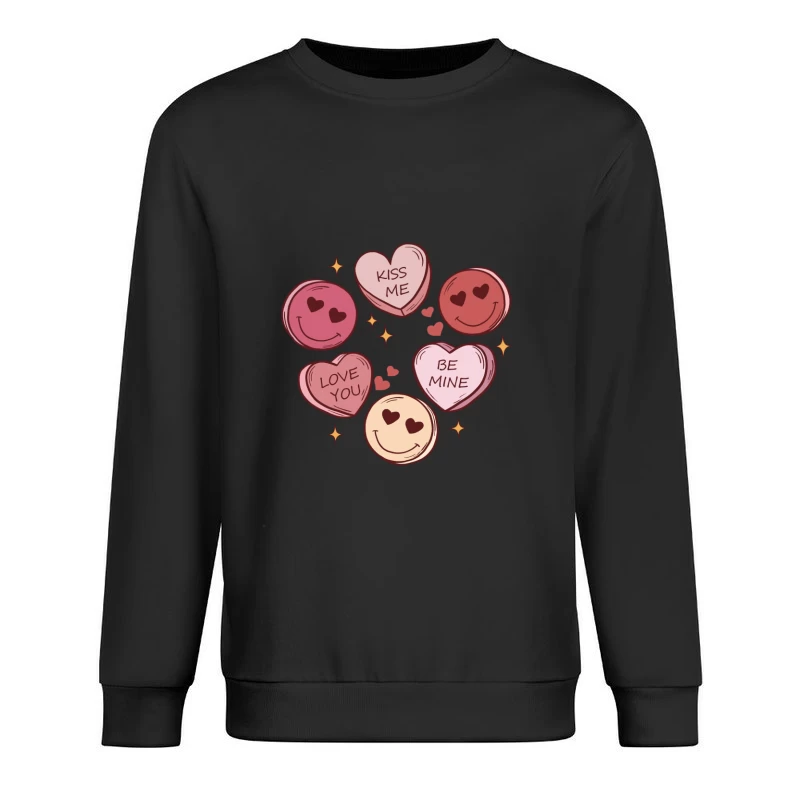Süße Liebesherzen Design Herren Pullover Sweatshirt