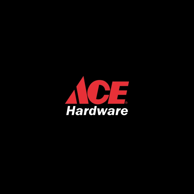 Ace Hardware Store Logo in Red and White Design iPhone Case