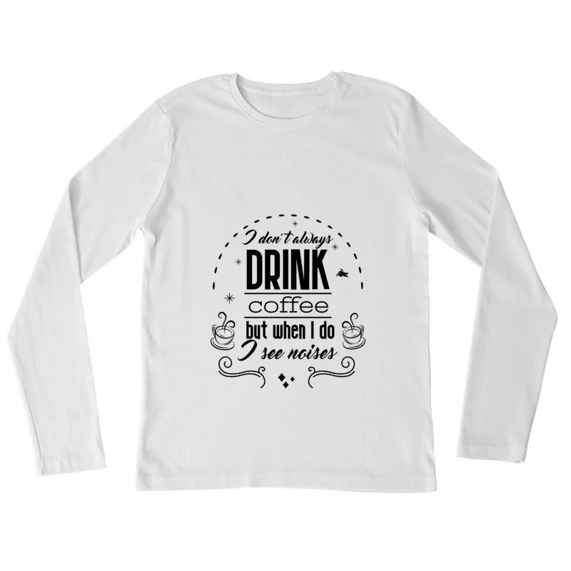 Paysage floral minimaliste Femme Manches Longues T-Shirt