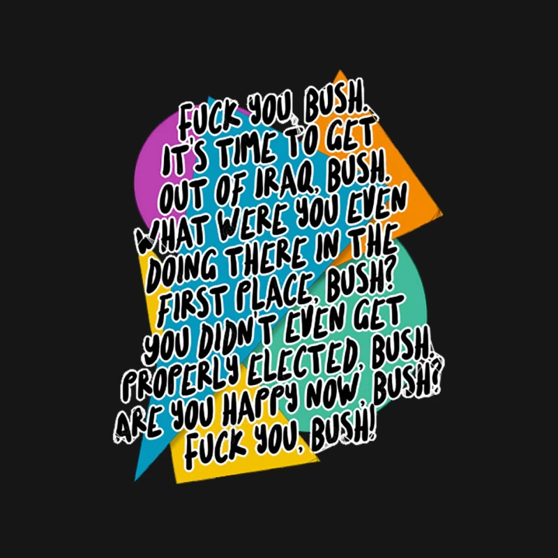 FCK YOU, BUSH - Peep Show Poetry Design Mouse Pad