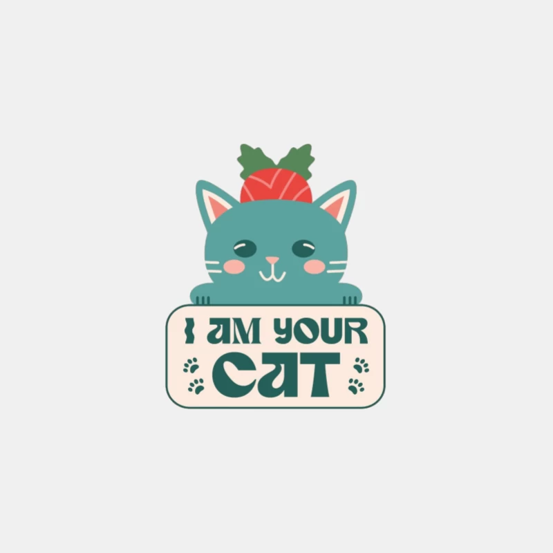 Carte de Chat Mignon Homme Débardeur