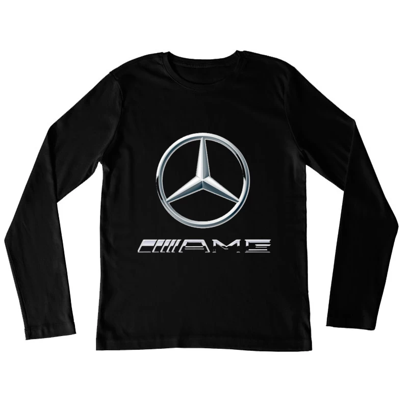 Mercedes-Benz AMG Logo - Premium German Automotive Brand Symbol Female Long Sleeve T-Shirt