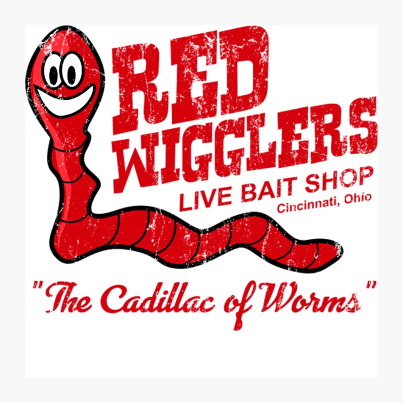 Red Wigglers from WKRP in Cincinnati, distressed Pin