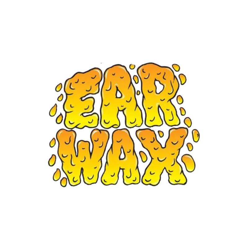 Ear Wax Throw Pillow