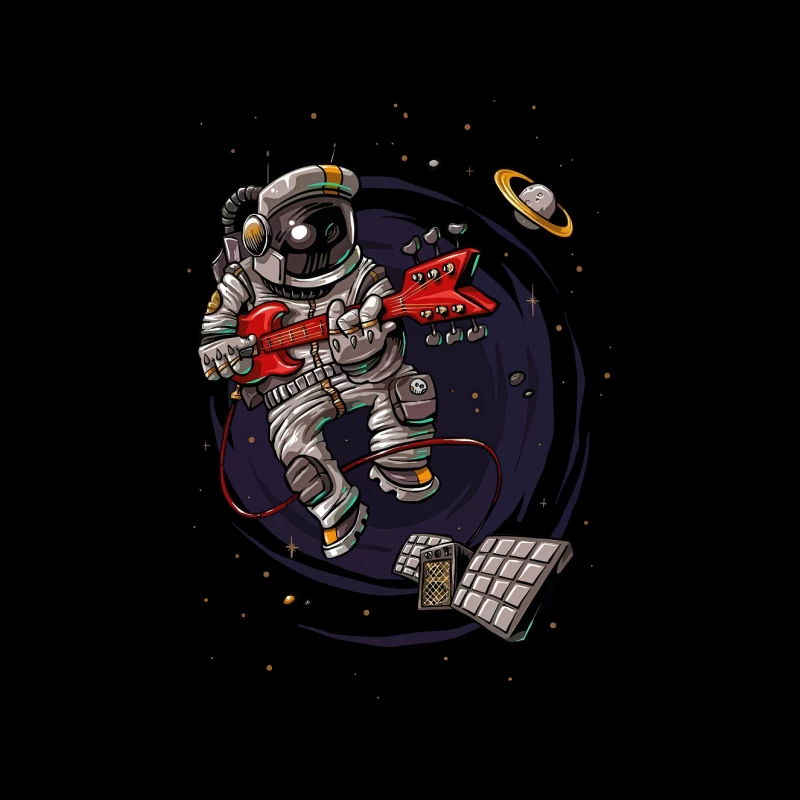 Astronaut Rocker in Space Tapestry