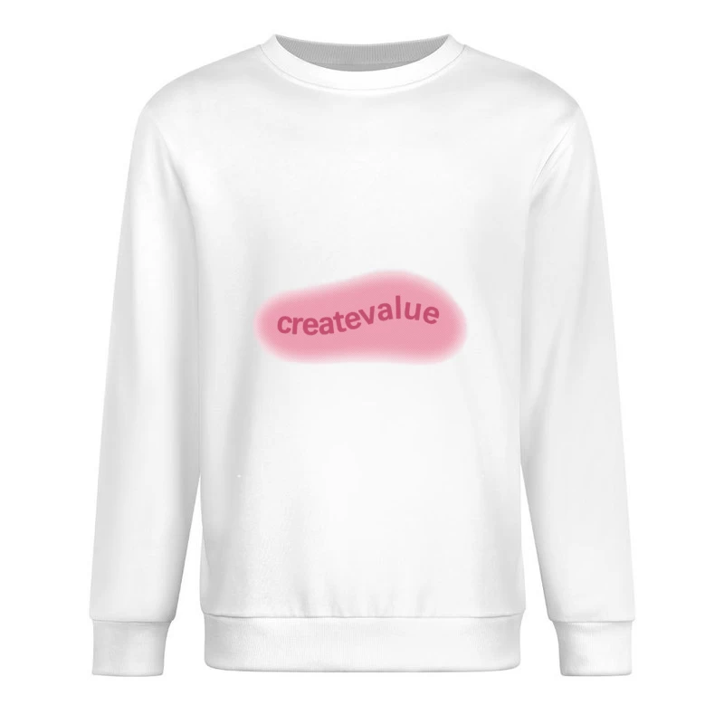 Forma rosa con scritta Create Value Felpa pullover Uomo