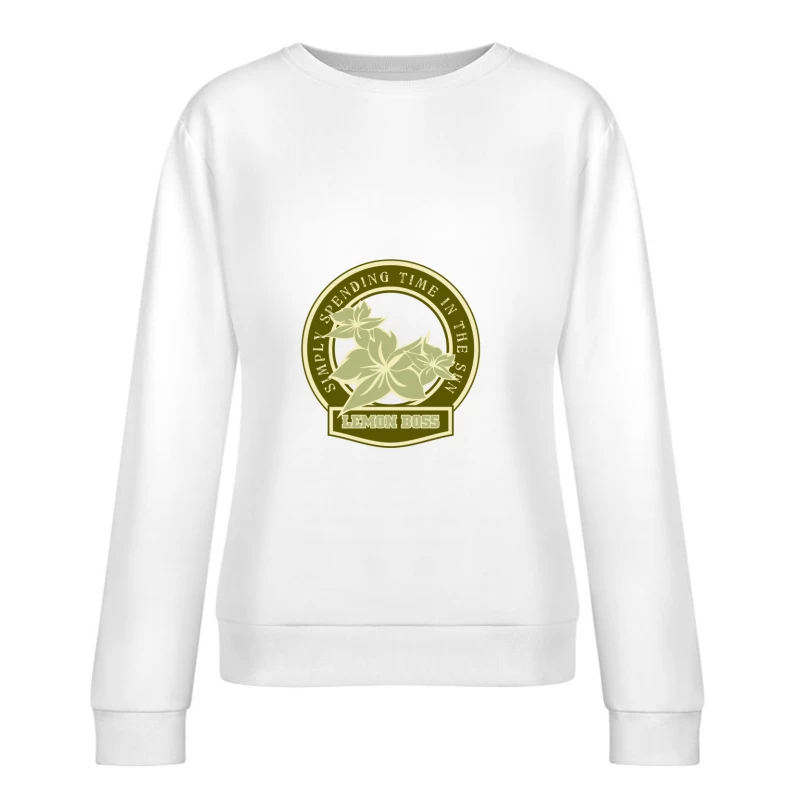 Logo Citron Boss - Soleil et Nature Femme Sweat-shirt à enfiler