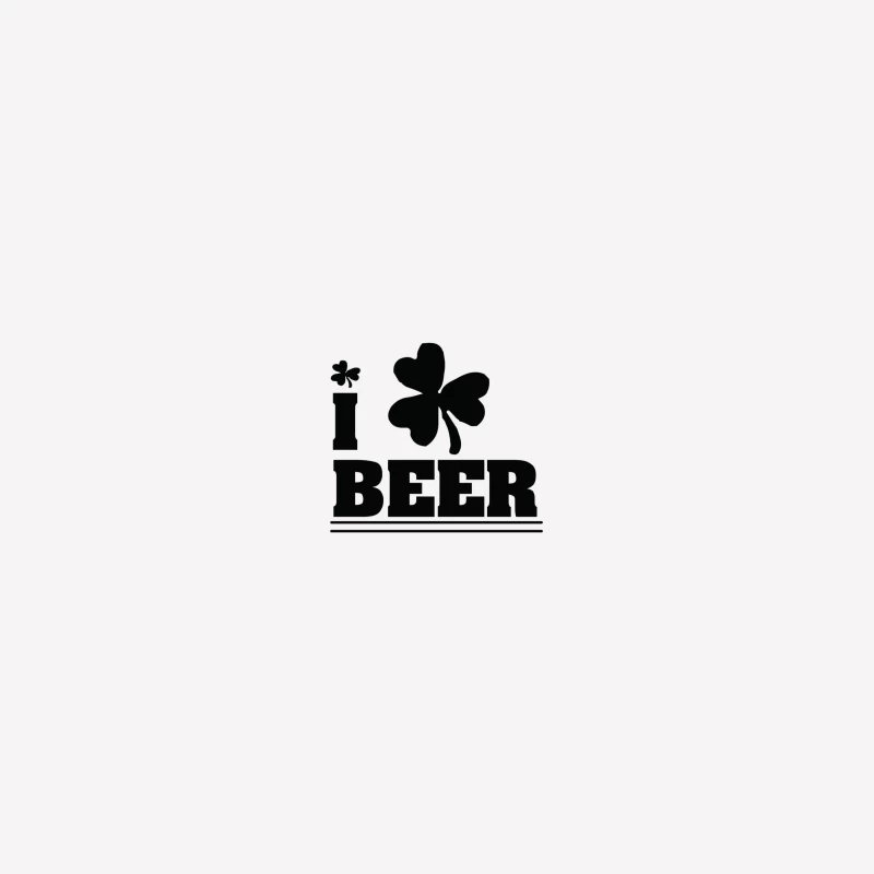 Design de trèfle amoureux de la bière Homme T-Shirt