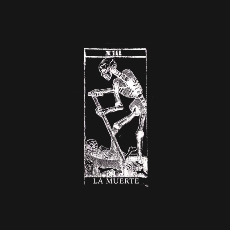 Death La Muerte XIII Vintage Tarot Design Male Long Sleeve T-Shirt