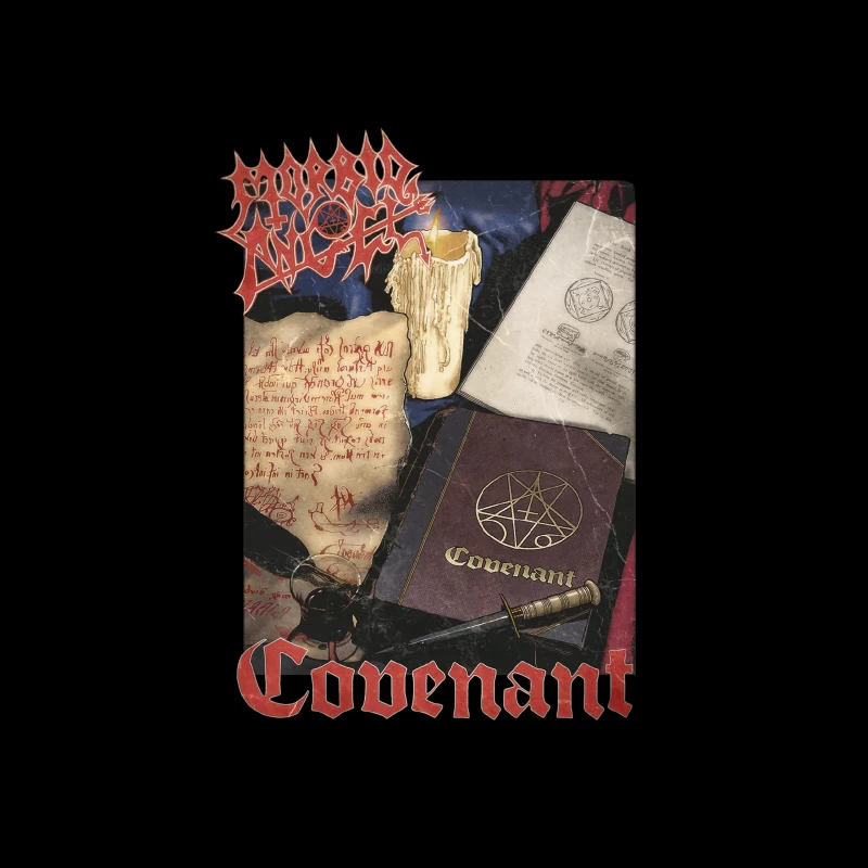 Morbid Angel Covenant Vintage Throw Pillow