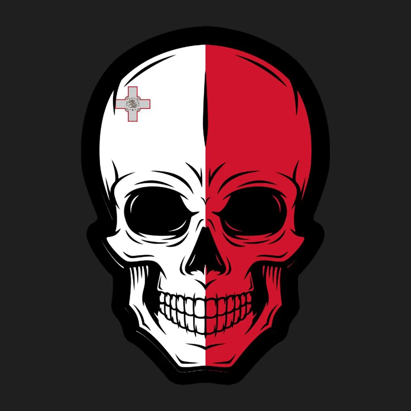 Maltesische Totenkopf-Kunst Herren Tanktops