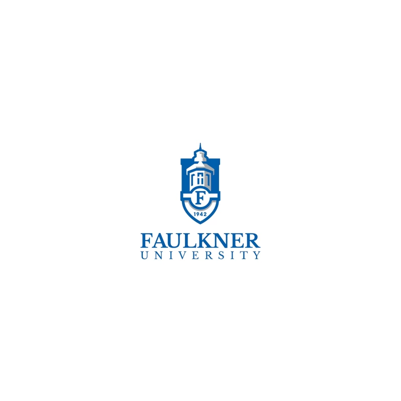 Faulkner University Logo - Educational Shield with Church Spire Design from 1942 Coffee Mug