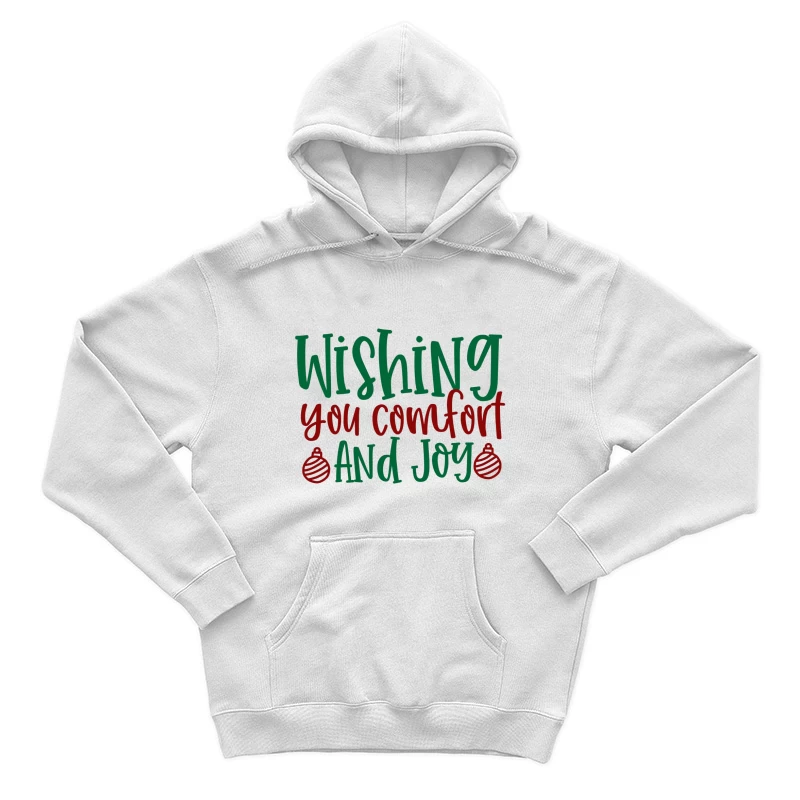 Carte de vœux festive avec confort et joie Homme Sweat à capuche