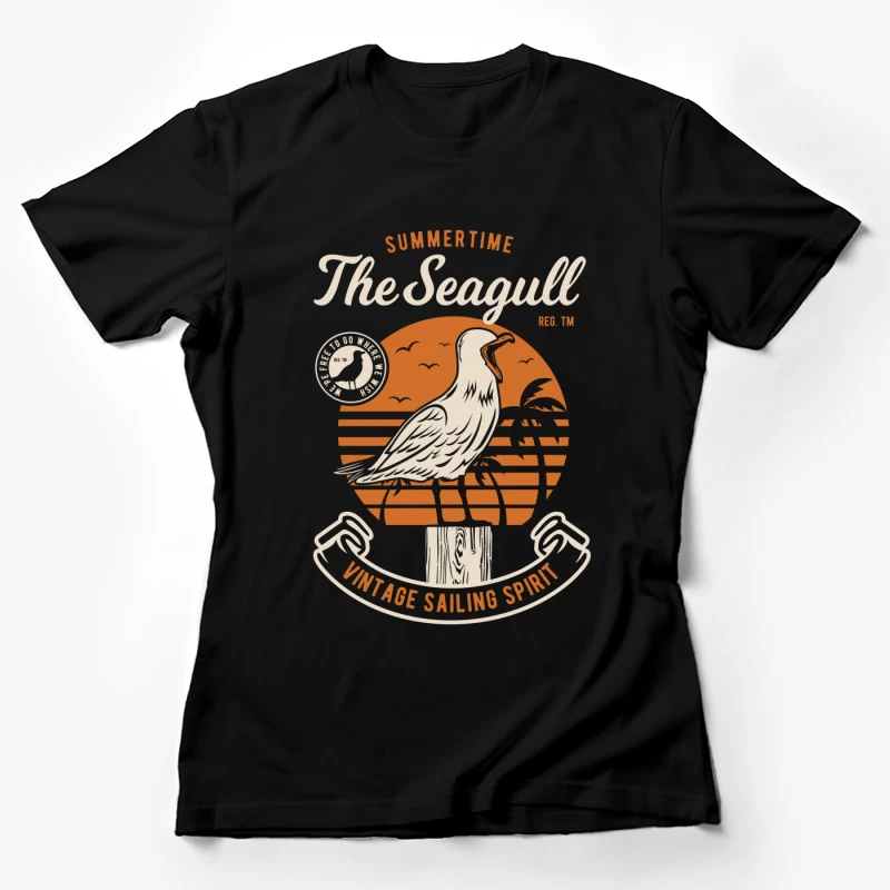 Esprit de voile vintage de la mouette estivale Femme T-Shirt