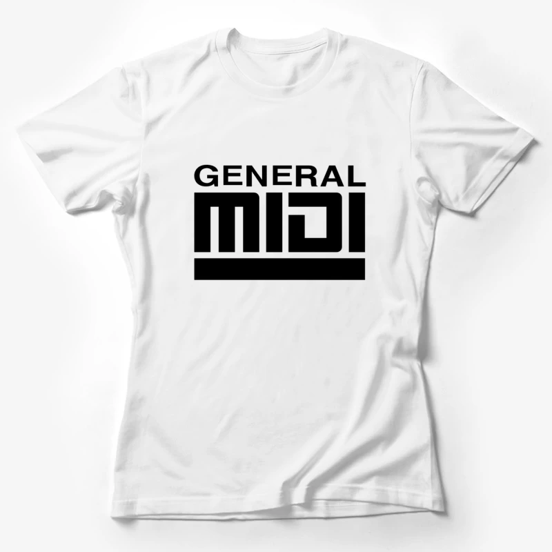 General MIDI Digital Audio Technology Logo Female T-Shirt