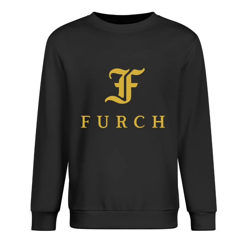 Furch Gold Logo - Luxury Minimalist Typography Design Male Pullover Sweatshirt