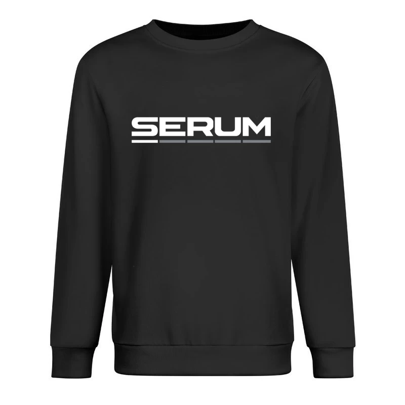 Minimalist Serum Audio Software Logo Design Male Pullover Sweatshirt