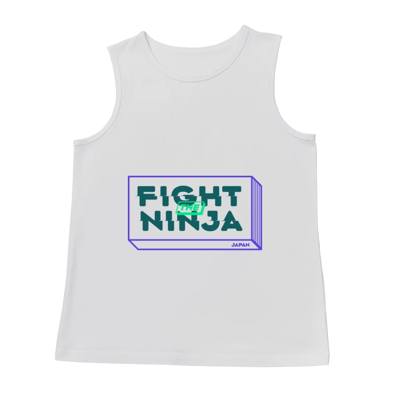 Kampf gegen den Ninja Logo Design Herren Tanktops