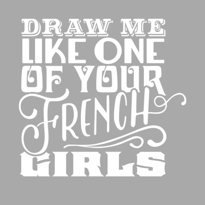 Draw Me Like One of Your French Girls Female Pullover Hoodie