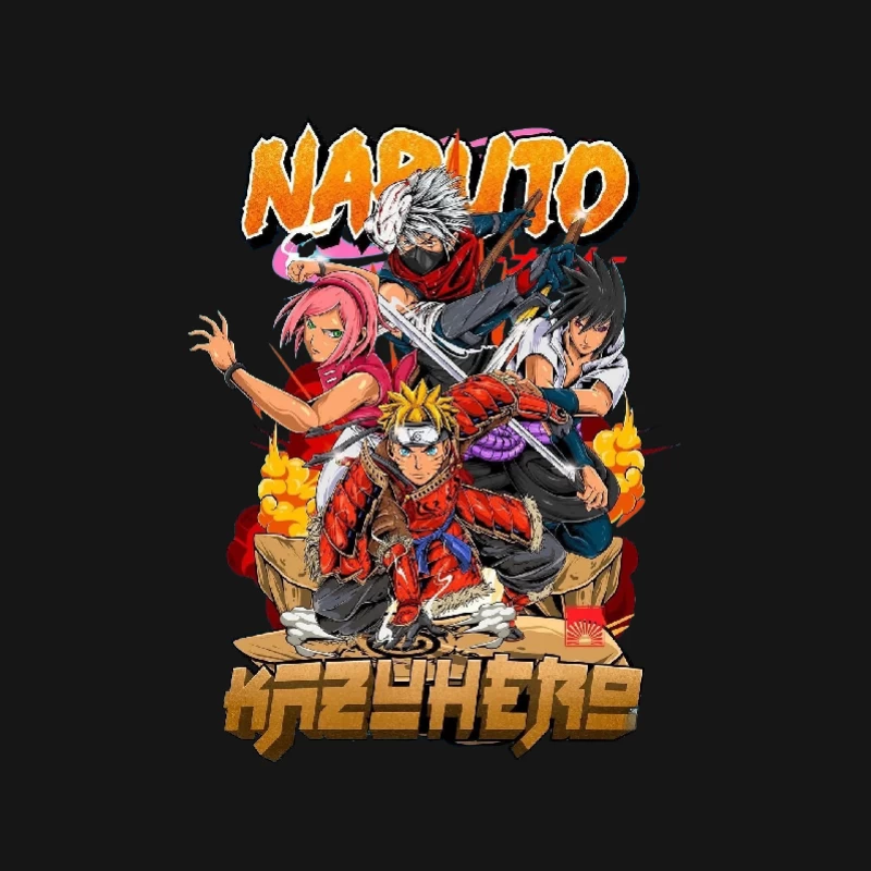Anime Charaktere in Aktion Damen Langarm T-Shirt
