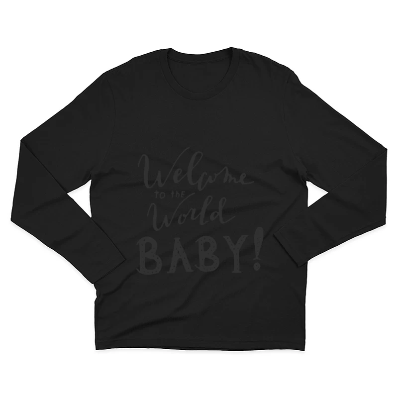 Bienvenue au monde bébé Homme Manches Longues T-Shirt