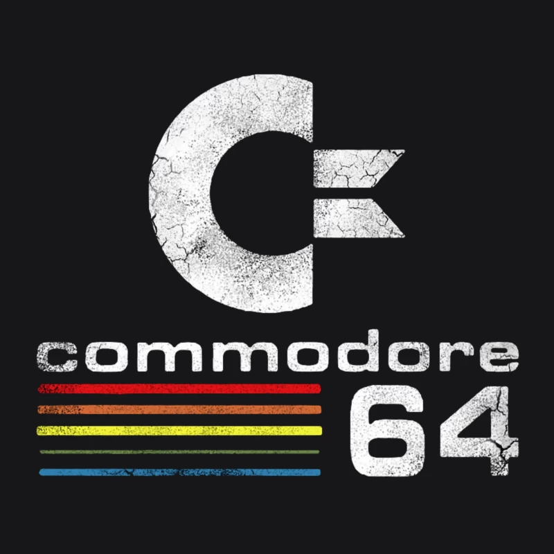 Commodore Retro Logo Male Pullover Hoodie