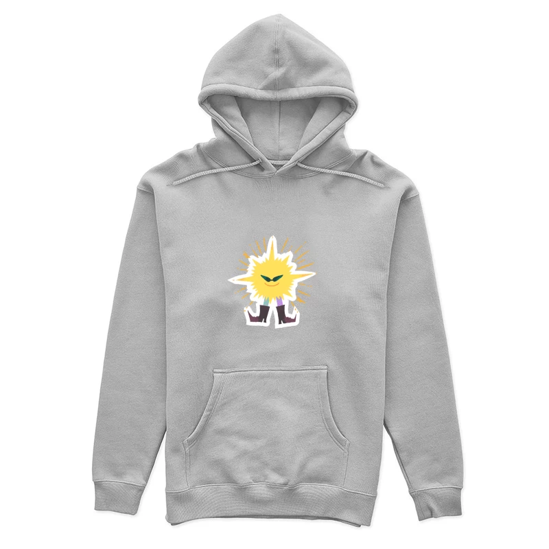 Stilisiertes Sonnengesicht mit Sonnenbrille Damen Pullover Hoodie