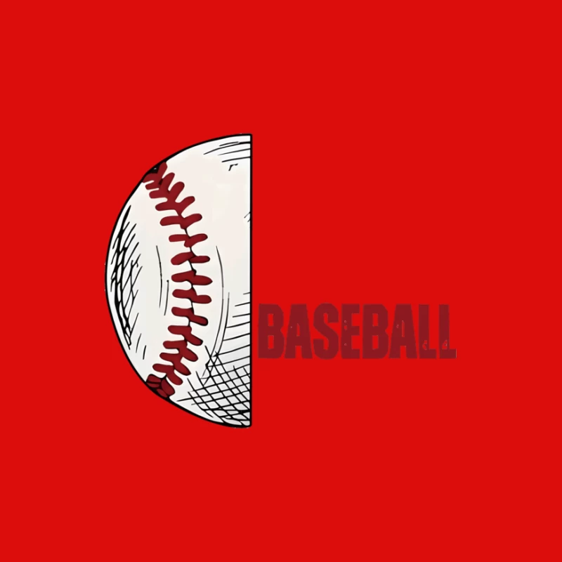 Halbes Baseball mit Schriftzug Herren Tanktops