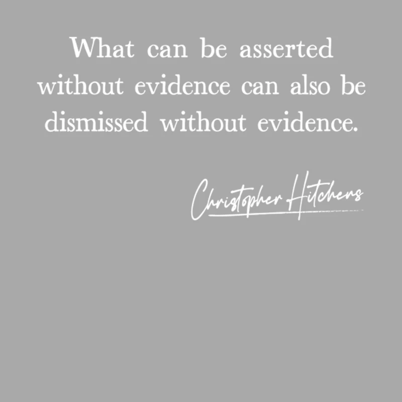 Christopher Hitchens Quote Design Female Pullover Hoodie