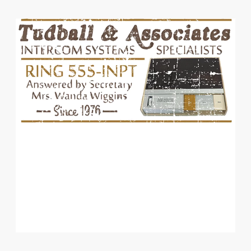Tudball and Associates, distresed Throw Pillow