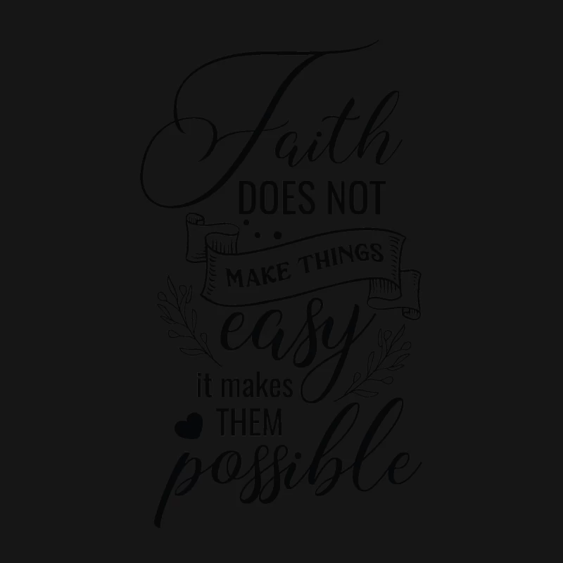 Citation Inspirante sur la Foi Femme T-Shirt
