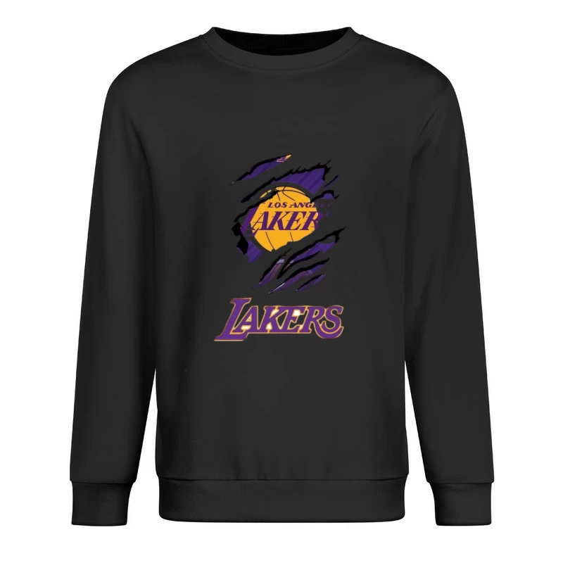 Logo des Los Angeles Lakers avec griffures Homme Sweat-shirt à enfiler