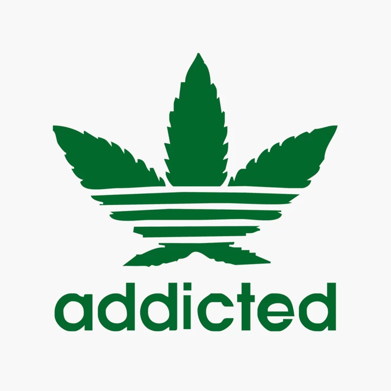 Addicted ~ Mens Funny Cotton Tote Bag