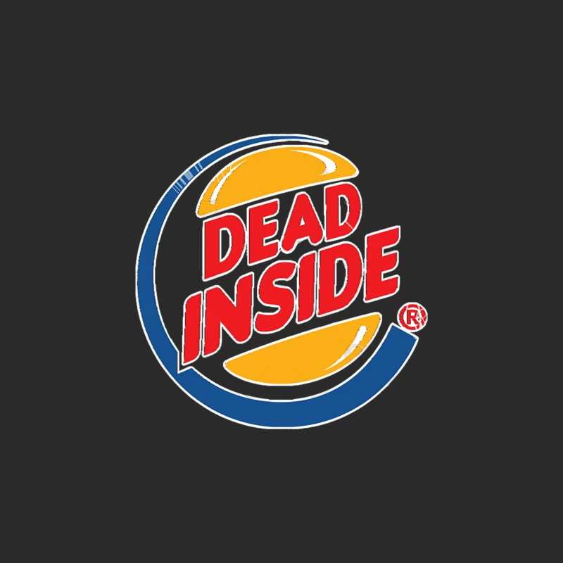 Dead Inside - Fast Food Nihilism Parody Logo Baseball Cap